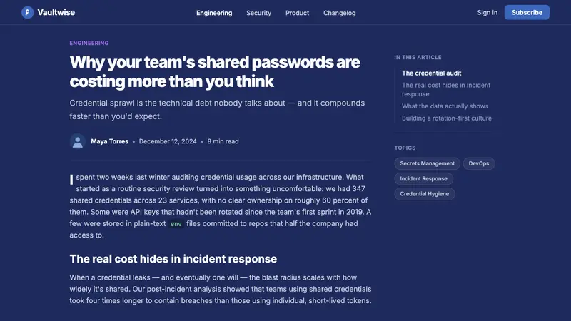 1Password Purple Vault — Web · article