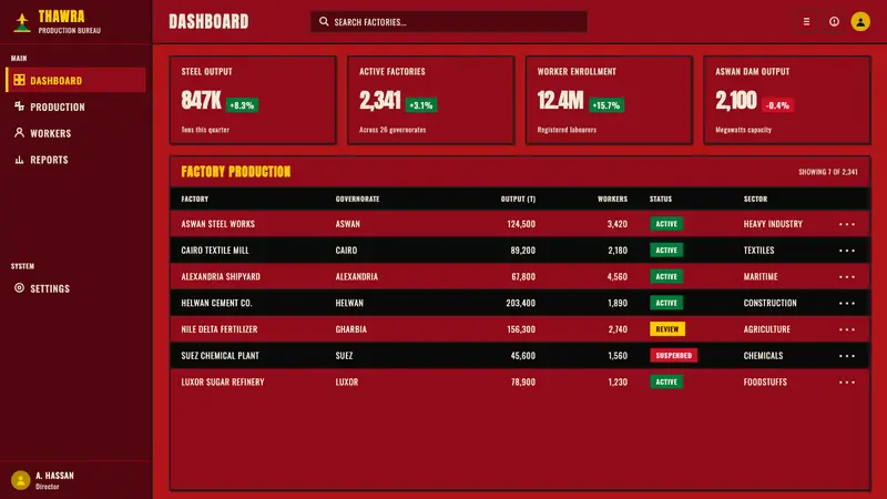Egyptian Political Poster — Web · dashboard