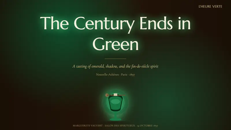 Absinthe Green Fairy Glow — Slides · cover