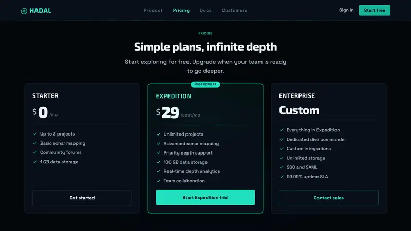 Abyssal Bioluminescence — Web · pricing