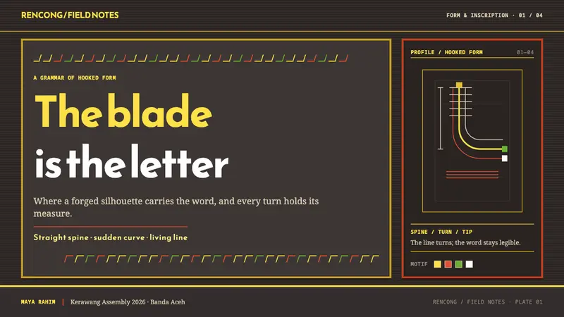 Acehnese Rencong Motif — Slides · cover