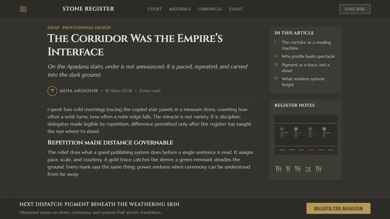 Achaemenid Persepolis Relief — Web · article