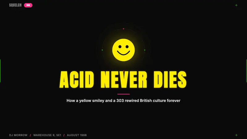 Acid House Smiley (1988) — Slides · cover