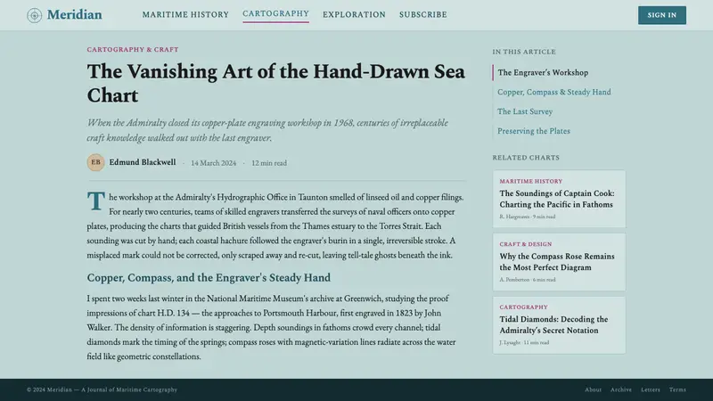 Admiralty Sea Chart — Web · article