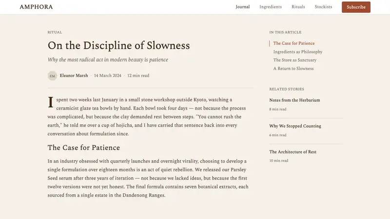 Aesop — Web · article