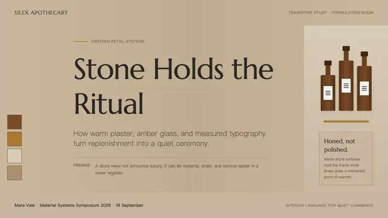 Aesop Store Travertine — Slides · cover