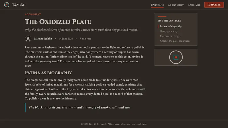 Kuchi Nomad Silver Jewelry — Web · article