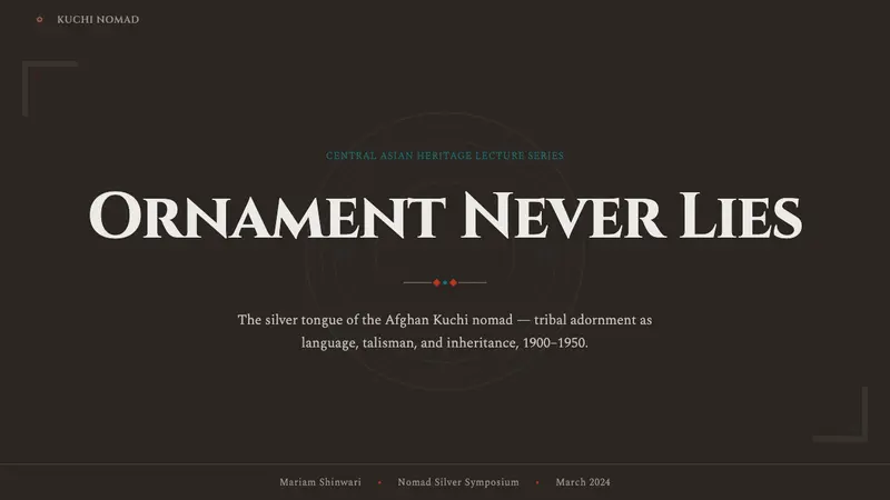Kuchi Nomad Silver Jewelry — Slides · cover