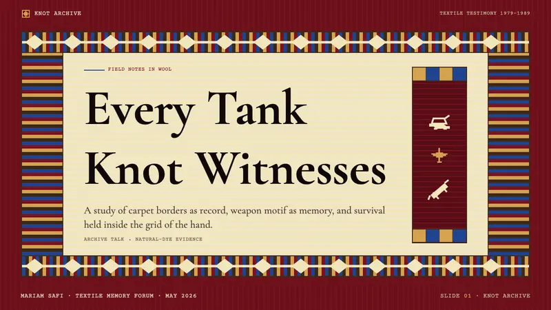 Afghan War Rug (1980) — Slides · cover