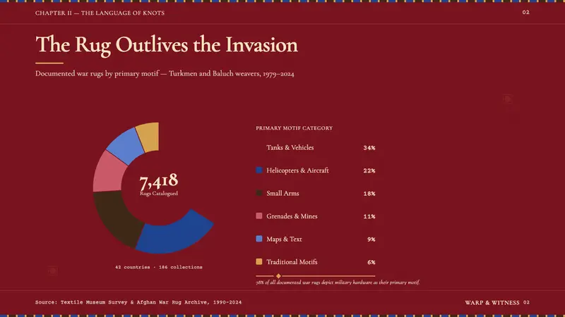 Afghan War Rug (1980) — Slides · data