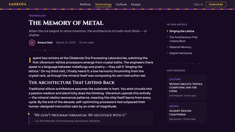 Africanfuturism Vibranium — Web · article