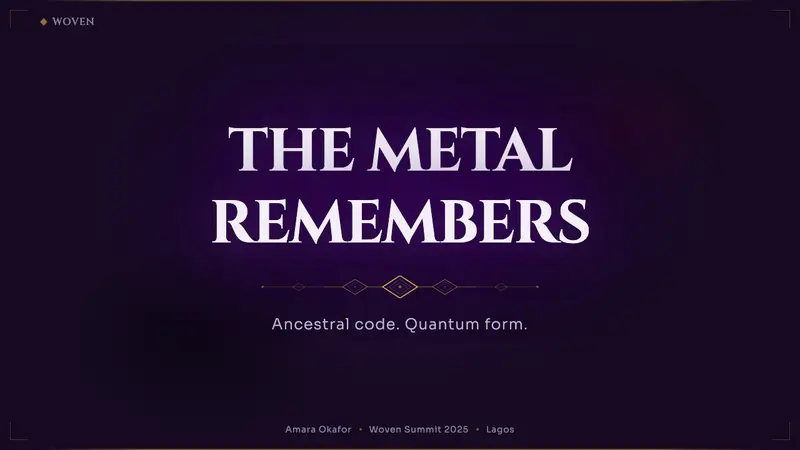 Africanfuturism Vibranium — Slides · cover
