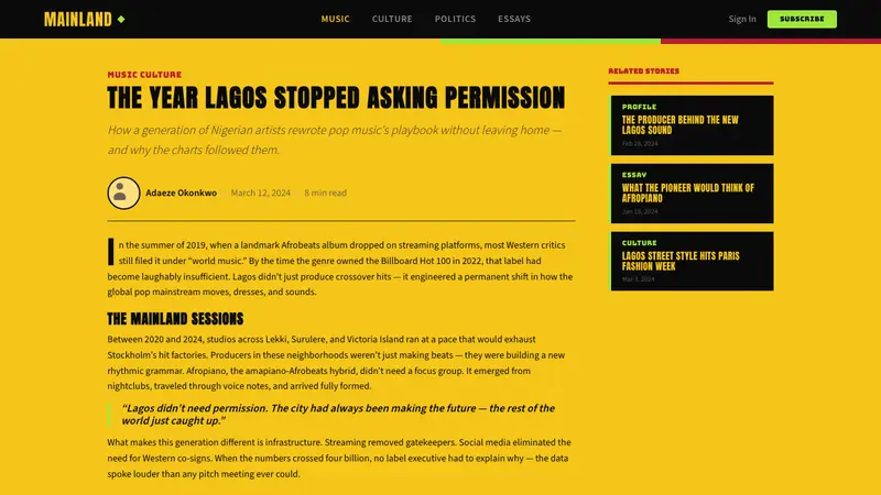 Afrobeats Album Art 2024 — Web · article