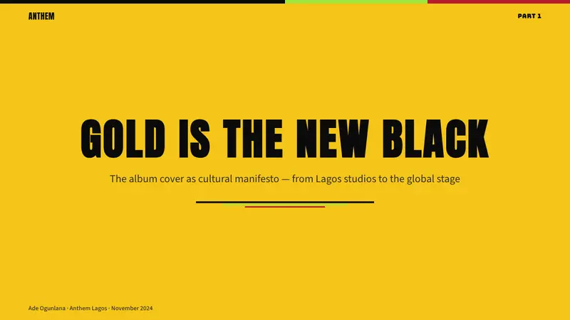 Afrobeats Album Art 2024 — Slides · cover