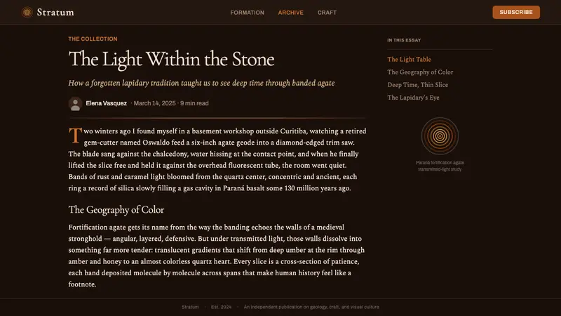 Banded Agate Slice — Web · article