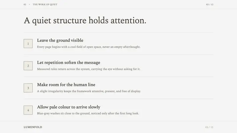 Agnes Martin White Grid — Slides · content