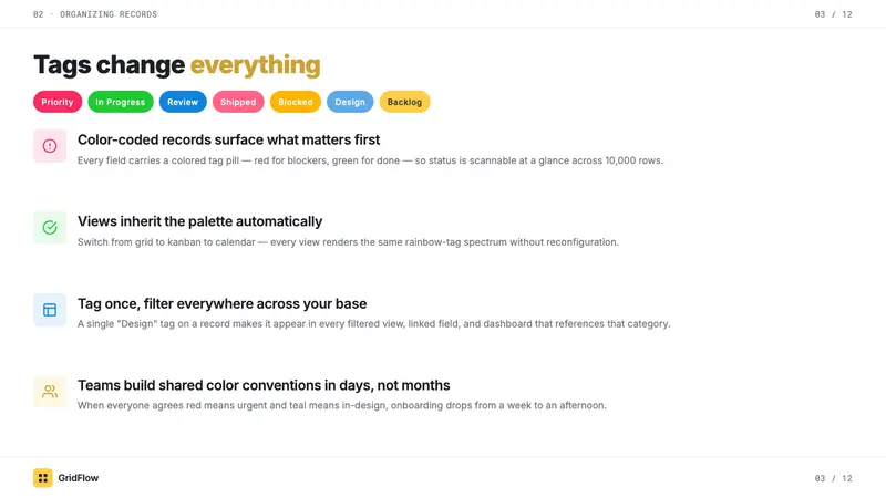 Airtable Spreadsheet-Rainbow — Slides · content