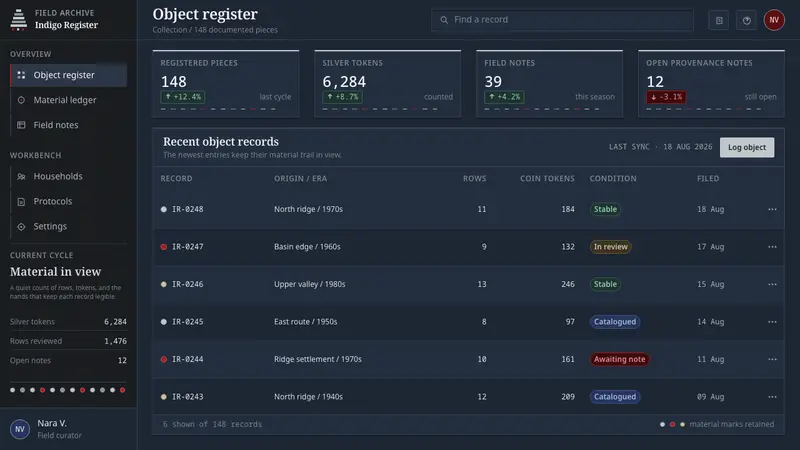 Akha Silver Headdress — Web · dashboard