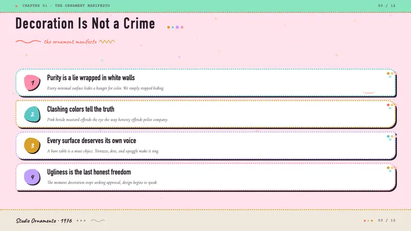 Studio Alchimia Anti-Design — Slides · content