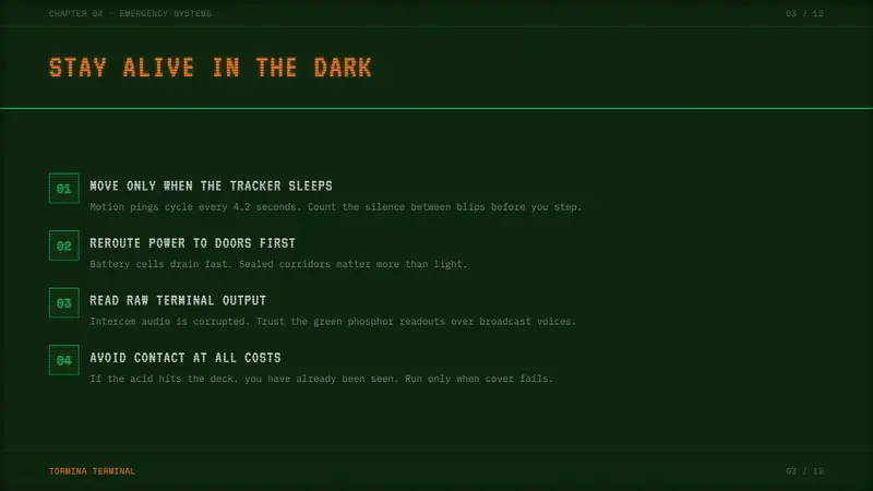 Alien: Isolation (Sevastopol) — Slides · content