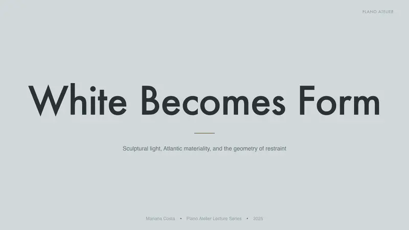 Alvaro Siza White — Slides · cover