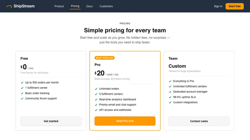 Amazon — Web · pricing