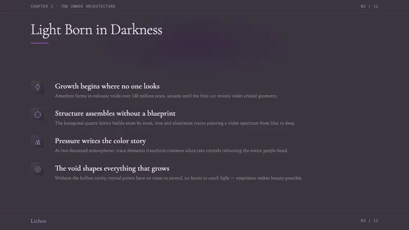 Amethyst Geode — Slides · content