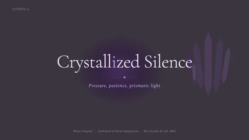 Amethyst Geode — Slides · cover