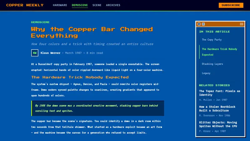 Commodore Amiga Workbench — Web · article