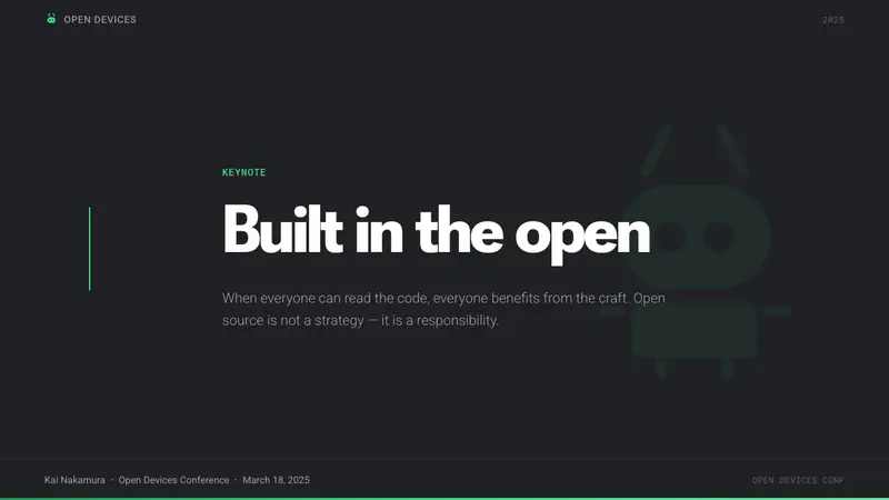 Android Bugdroid Green — Slides · cover