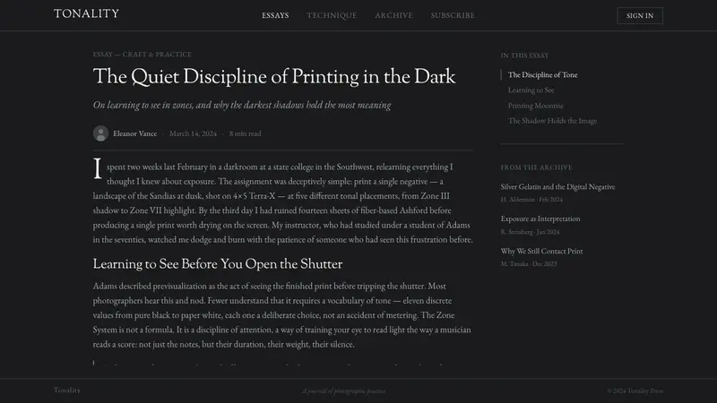 Ansel Adams Zone System — Web · article