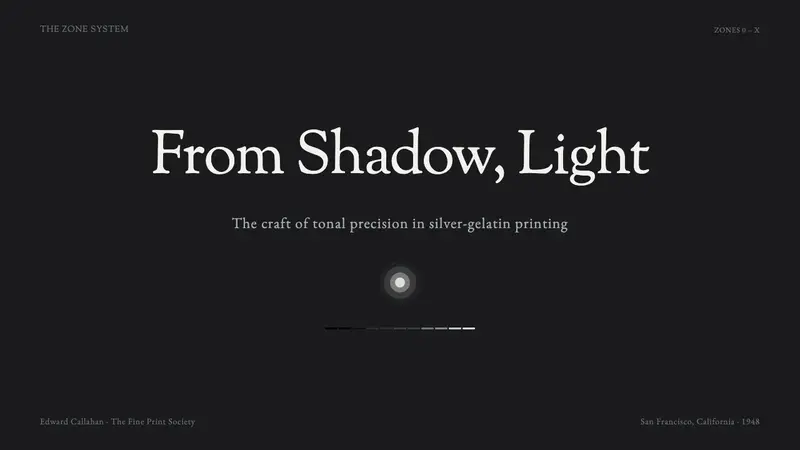 Ansel Adams Zone System — Slides · cover