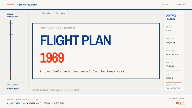Apollo Flight Plan — Slides · cover