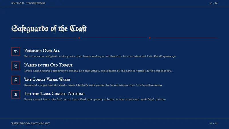Apothecary Poison Label — Slides · content