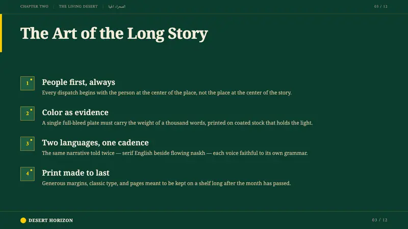 Aramco World Magazine — Slides · content