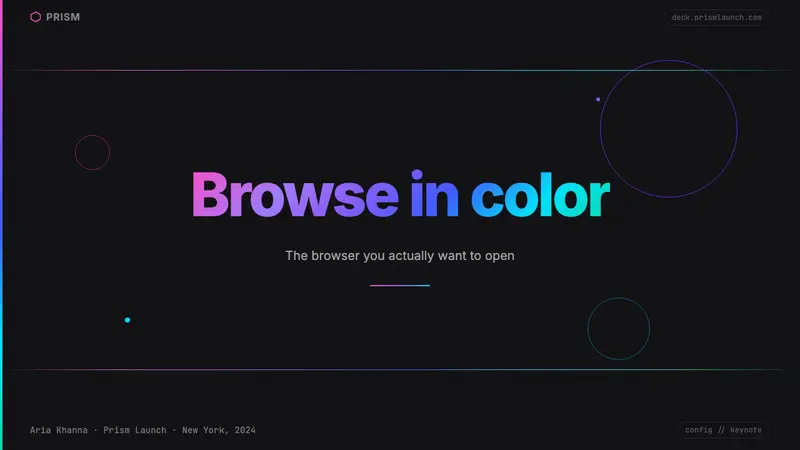 Arc Browser Prismatic (2023) — Slides · cover