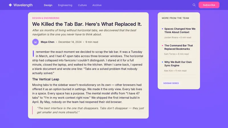 Arc Browser — Web · article