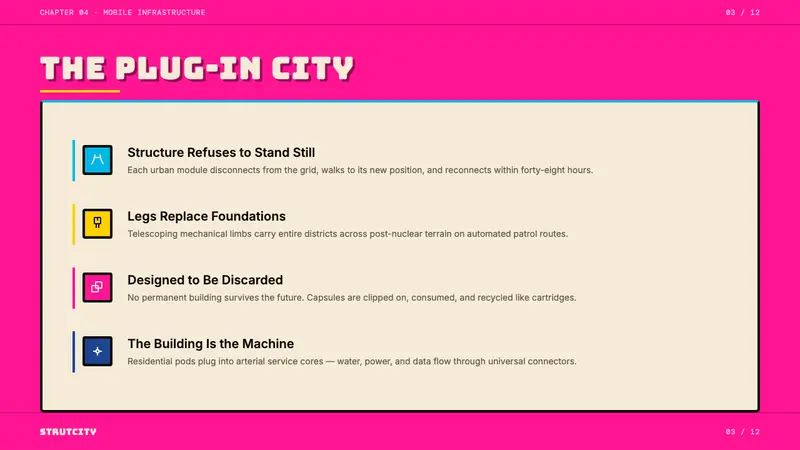 Archigram Walking City (1964) — Slides · content