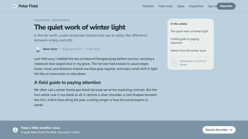 Arctic Fox Winter Coat — Web · article
