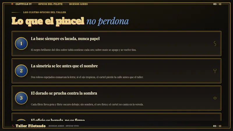 Fileteado Porteño Sign Art — Slides · content