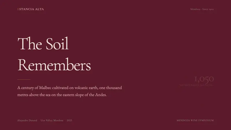 Argentine Malbec Wine — Slides · cover