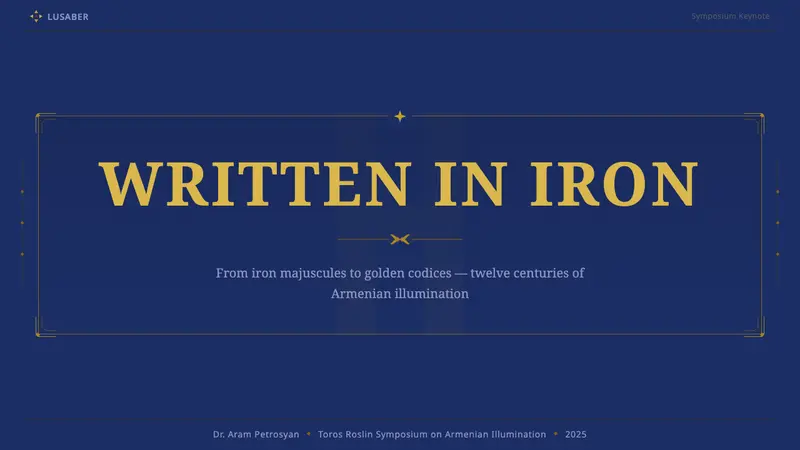 Armenian Erkatʿagir — Slides · cover
