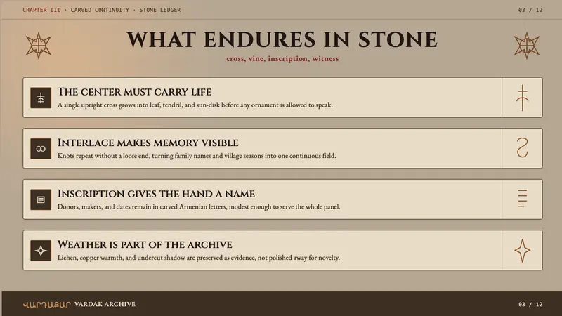 Armenian Khachkar Cross-Stone — Slides · content