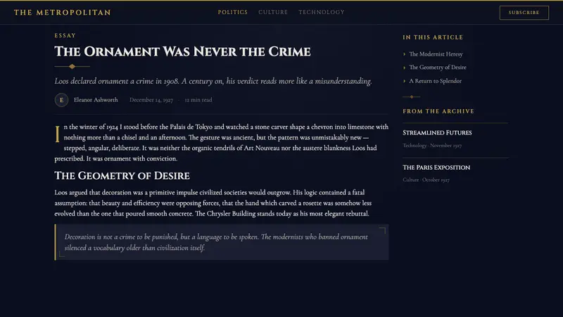 Art Deco Jazz Age — Web · article