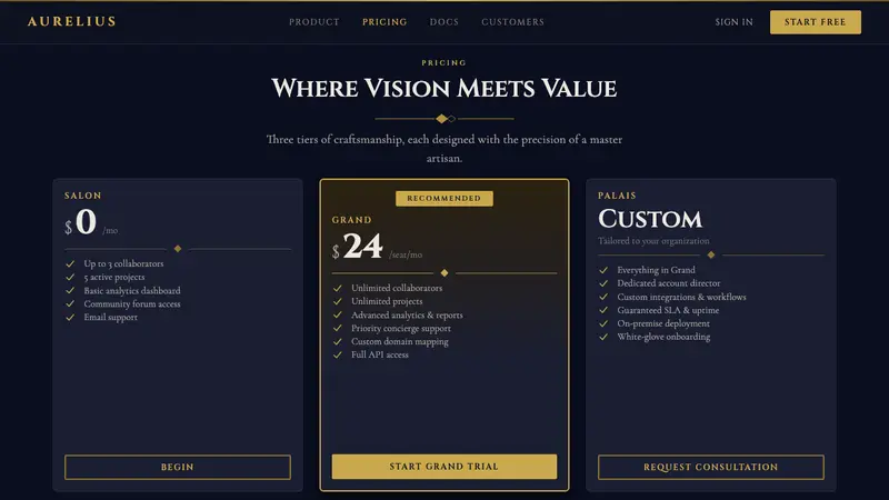 Art Deco Jazz Age — Web · pricing