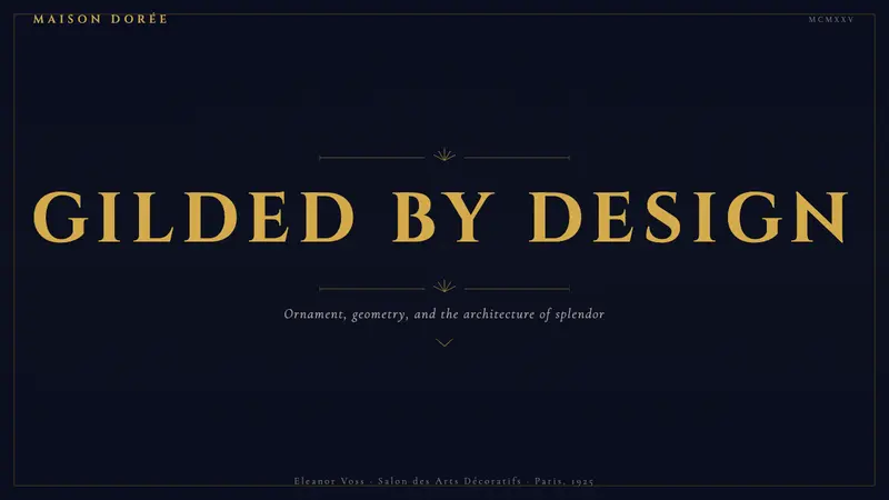 Art Deco Jazz Age — Slides · cover