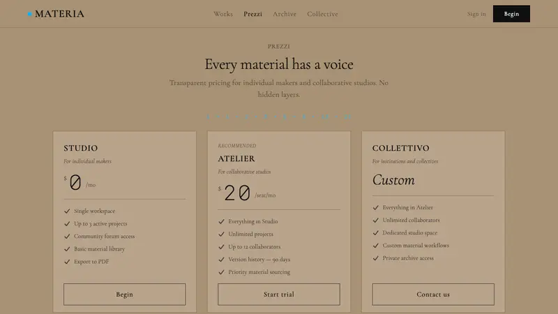 Arte Povera (Merz, 1968) — Web · pricing