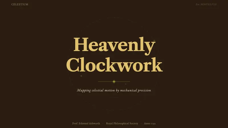 Brass Orrery — Slides · cover