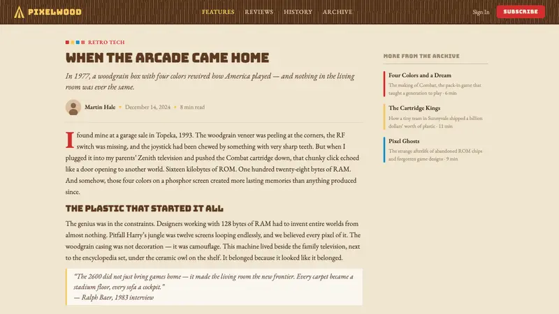Atari 2600 (Woodgrain) — Web · article