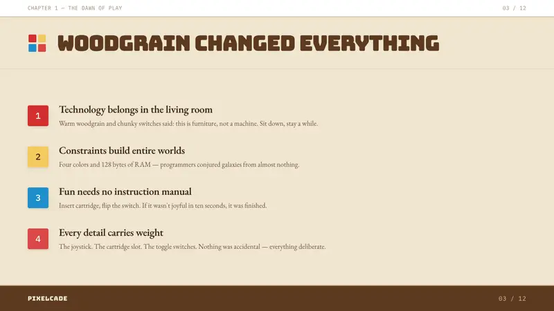 Atari 2600 (Woodgrain) — Slides · content